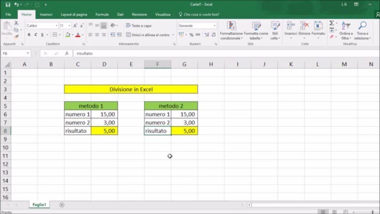 Excel: La guida definitiva per le divisioni: dalla semplice alla più complessa in 5 semplici passi